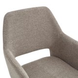 Draaistoel Taro linnen taupe