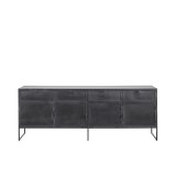 Dressoir Orizone 202 cm zwart metaal