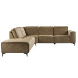 Hoekbank Leany HR schuim i.c.m. Visco schuim Brandy