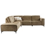 Hoekbank Leany HR schuim i.c.m. Visco schuim Brandy