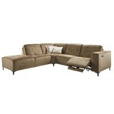 Hoekbank Leany HR schuim i.c.m. Visco schuim Brandy