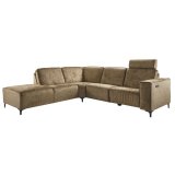 Hoekbank Leany HR schuim i.c.m. Visco schuim Brandy
