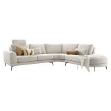 Hoekbank Flandria Comfortschuim i.c.m. HR Bisque