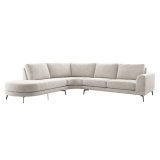 Hoekbank Flandria comfortschuim i.c.m. HR, Bisque