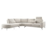 Hoekbank Flandria comfortschuim i.c.m. HR, Bisque