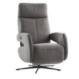 Relaxfauteuil Niland Dark Grey Elektrisch