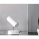 Tafellamp Mirare wit metaal 1-spots
