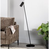 Vloerlamp Mirare zwart metaal 1-spots