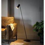 Vloerlamp Mirare zwart metaal 1-spots