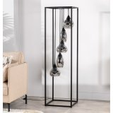 Vloerlamp Lungo frame smoke glas 5-lichts 