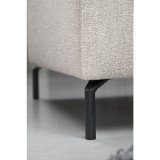 Hoekbank Linoza bonellvering + pocketvering en viscoschuim zitting natural