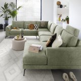 Hoekbank Flandria comfortschuim + HR-schuim zitting groen