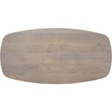Salontafel Tavolo ovaal 140x70 massief eikenhout slate