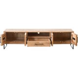 TV-meubel Piastra  mangohout naturel 48 x 188 x 40 cm