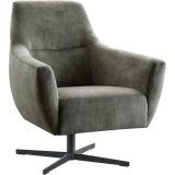 Draaifauteuil Gudo stof adore 67 antraciet