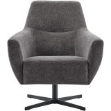 Draaifauteuil Gudo stof mito 169 onyx