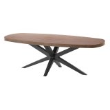 Salontafel Mascaro deens ovaal 135 x 67 dark mango