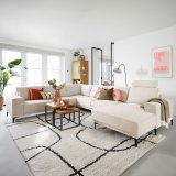 Hoekbank Calira HR schuim Naturel
