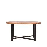 Salontafel Dex rough mangohout, 80 cm