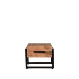Salontafel Bolivia rough mangohout, 50x50 cm