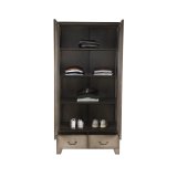 Hoge kast Fence vintage metaal, 90x50x185 cm