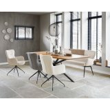 Eettafel Aska 240 x 100 teak naturel brushed