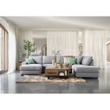 Hoekbank Florance Polyetherschuim, Lodge steel
