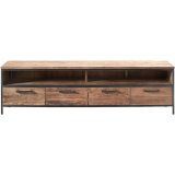 Tv-meubel Romaro 54 x 200 teak mix rough