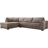 Hoekbank Pomasi soft zitting bruin