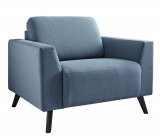 Fauteuil Nyborg topline met HR-schuim zitting turquoise