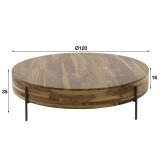 Salontafel Daytona Ø120 Natural