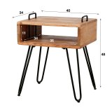Nachtkastje Quadro Acacia naturel