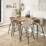 Bartafel edge 130 / Massief acacia naturel