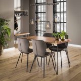 Eetkamertafel edge 130 / Massief acacia naturel