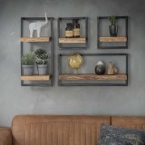 Wandplank edge 30cm / Massief acacia naturel