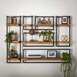 Wandplank edge 40cm / Massief acacia naturel