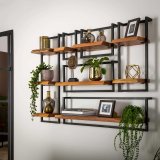 Wandplank edge 65cm / Massief acacia naturel