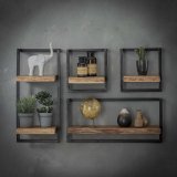 Wandplank edge 65cm / Massief acacia naturel
