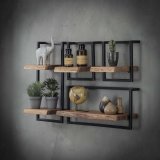 Wandplank edge 65cm / Massief acacia naturel