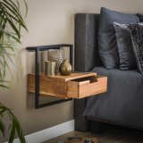 Nachtkastje Air Solid Massief acacia naturel