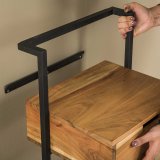 Nachtkastje Air Solid Massief acacia naturel