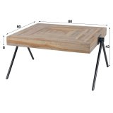 Salontafel Teca Balance 80x80 Teakhout verweerd