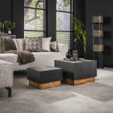 Salontafel set/2 Blox Slate Leisteen