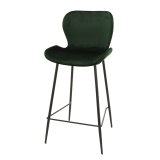 Barstoel ronde buis VPE4 Groen velours