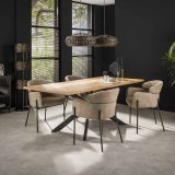 Eetkamertafel visgraat 200 x 100 naturel