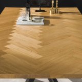 Eetkamertafel visgraat 200 x 100 naturel