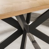 Eetkamertafel visgraat 200 x 100 naturel