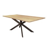 Eetkamertafel visgraat 200 x 100 naturel
