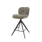 Barstoel comfort draaibaar Boucle taupe