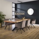 Eetkamerbank raster 180 cm antraciet